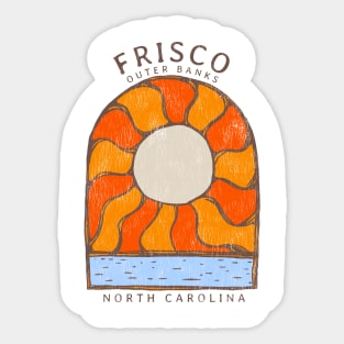 Frisco, NC Summertime Vacationing Burning Sun Sticker